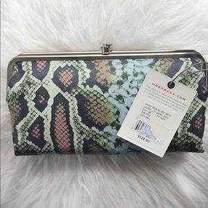 Brand NWT Hobo  Lauren wallet color: bengal python